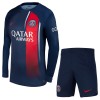 Officiële Voetbalshirt + Korte Broek Paris Saint-Germain Thuis 2023-24 Lange Mouw - Kids